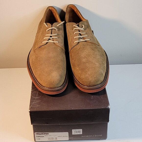 1901 CARSON TAN SUEDE OXFORD by NORDSTROM (Size 12) - Picture 2 of 7